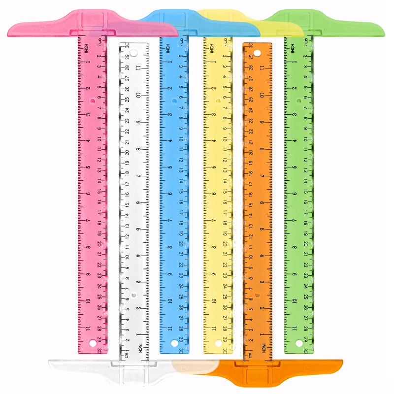 Office Supply Cart - 1Pc T-shaped Double Side Scale Ruler
