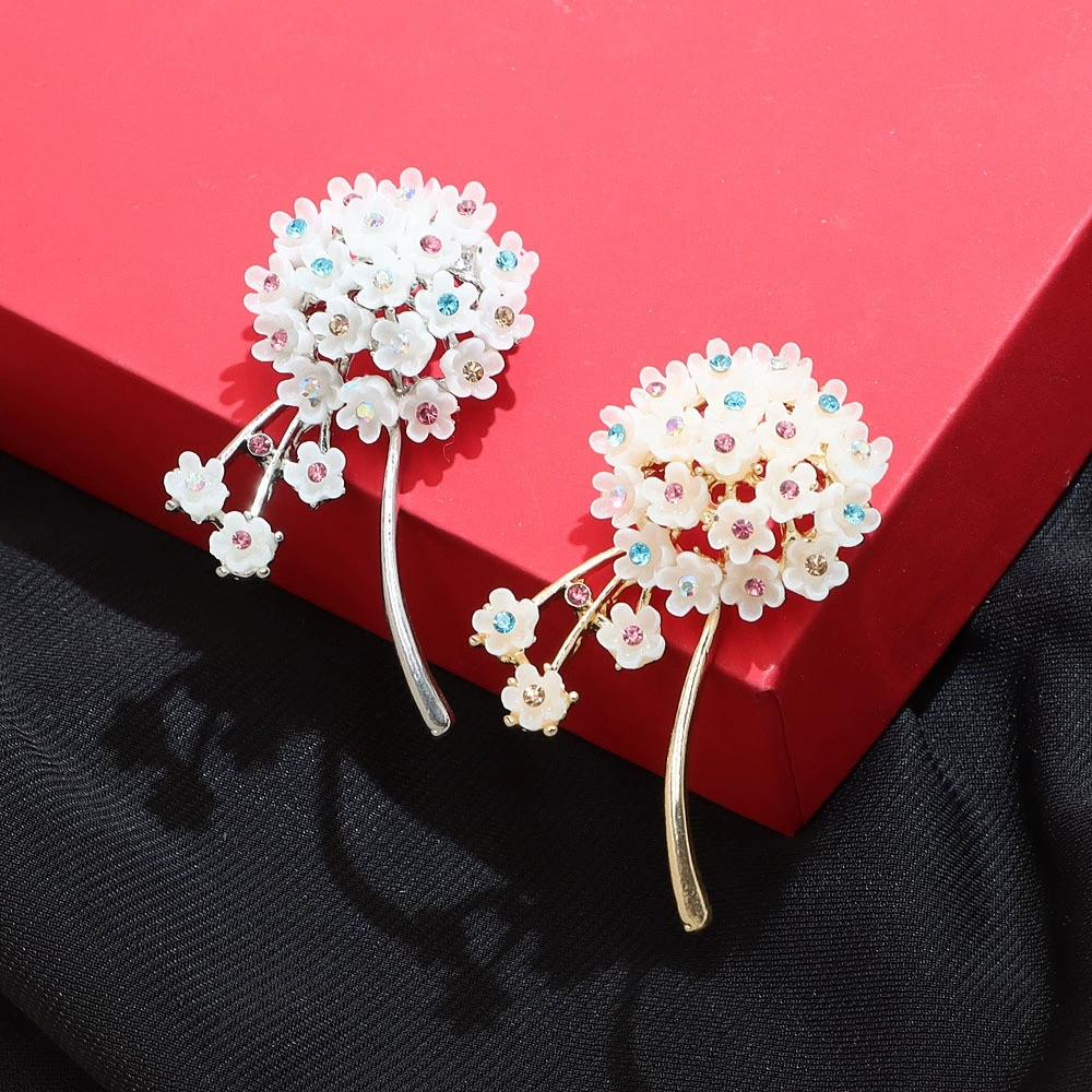 Office Supply Cart - Rhinestone Dandelion Brooches for Women Trendy