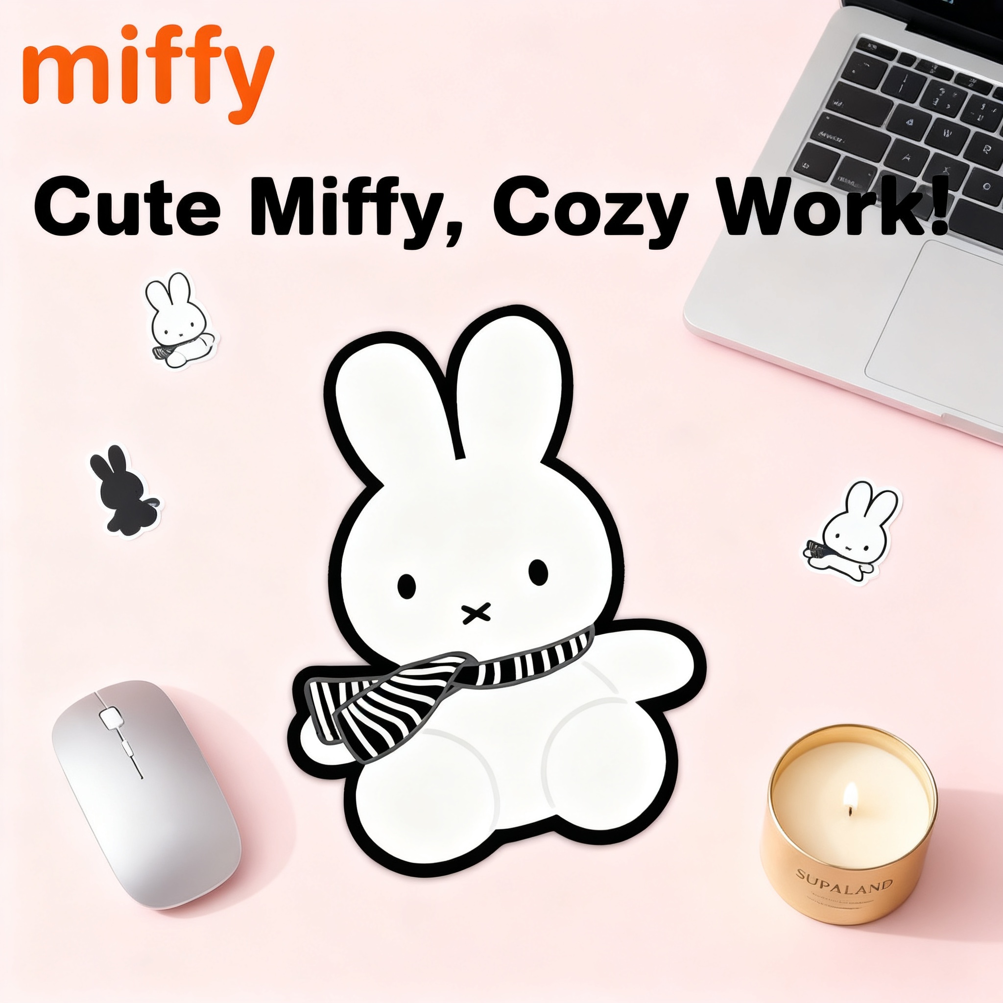 Office Furniture Ideas - Miffy Kawaii Cartoon Rabbit Mouse Pad