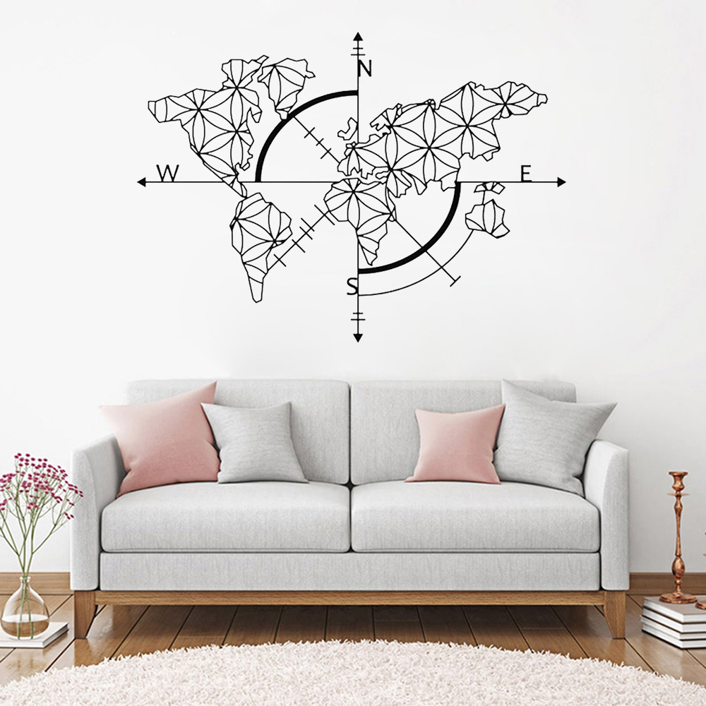 World Map Art Wall Decal World – Office Furniture World Bewertung und Preis