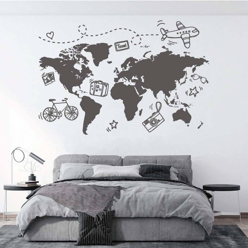 Go Travel World Map Wall Stick – Office Furniture World Bewertung und Preis