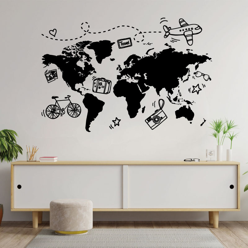 Go Travel World Map Wall Stick – Office Furniture World Bewertung und Preis