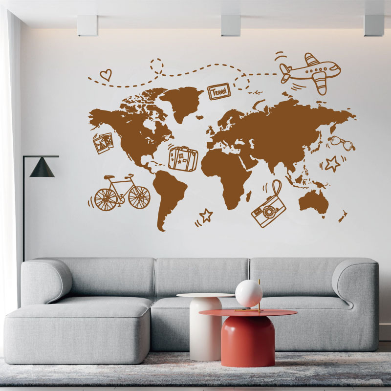 Go Travel World Map Wall Stick – Office Furniture World Bewertung und Preis