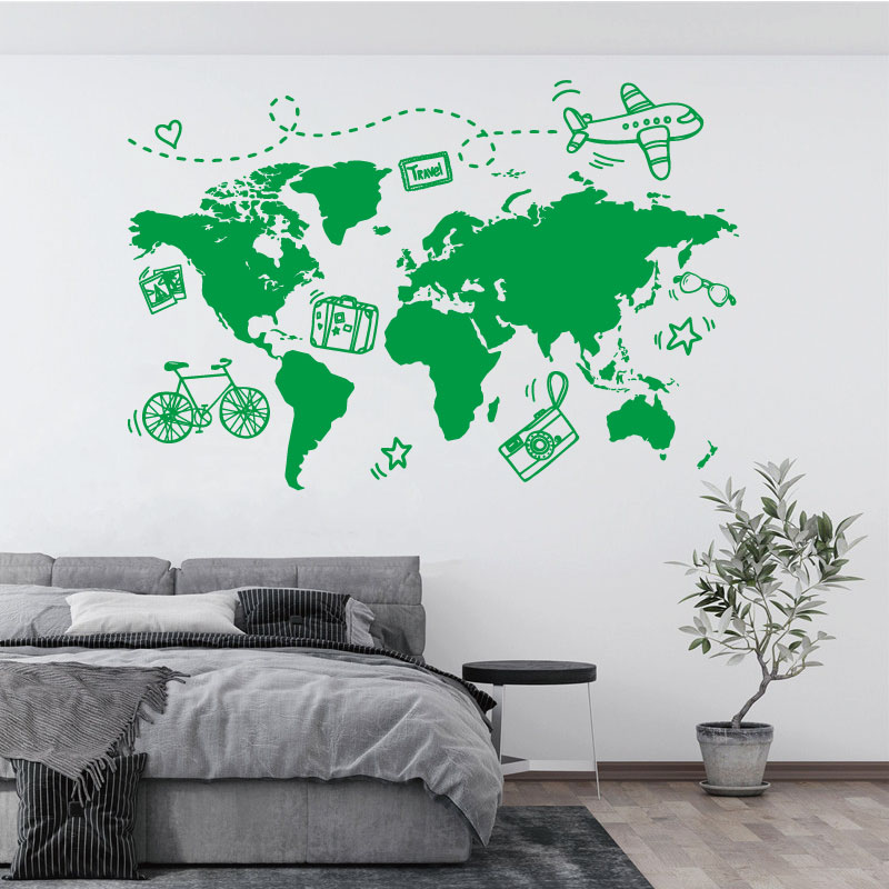 Go Travel World Map Wall Stick – Office Furniture World Bewertung und Preis