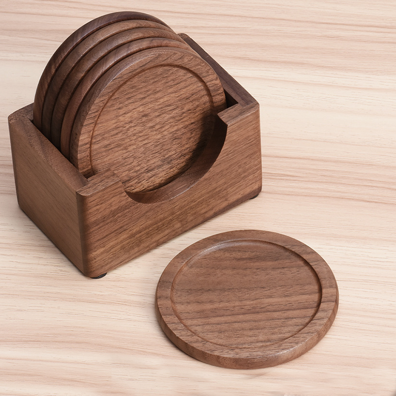 Walnut Dark Coaster Set of 6 P – Office Furniture Ideas Bewertung und Preis