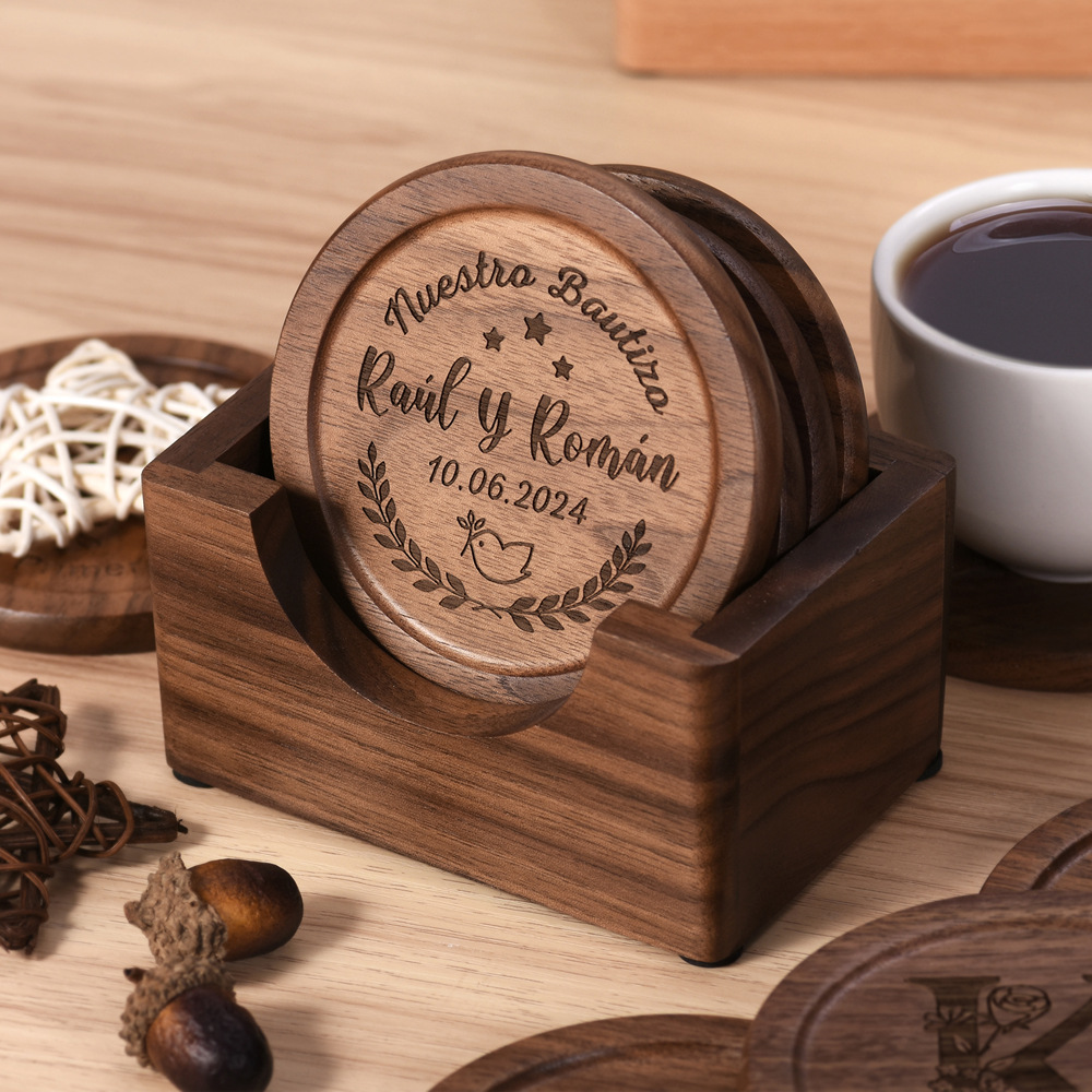 Walnut Dark Coaster Set of 6 P – Office Furniture Ideas Bewertung und Preis