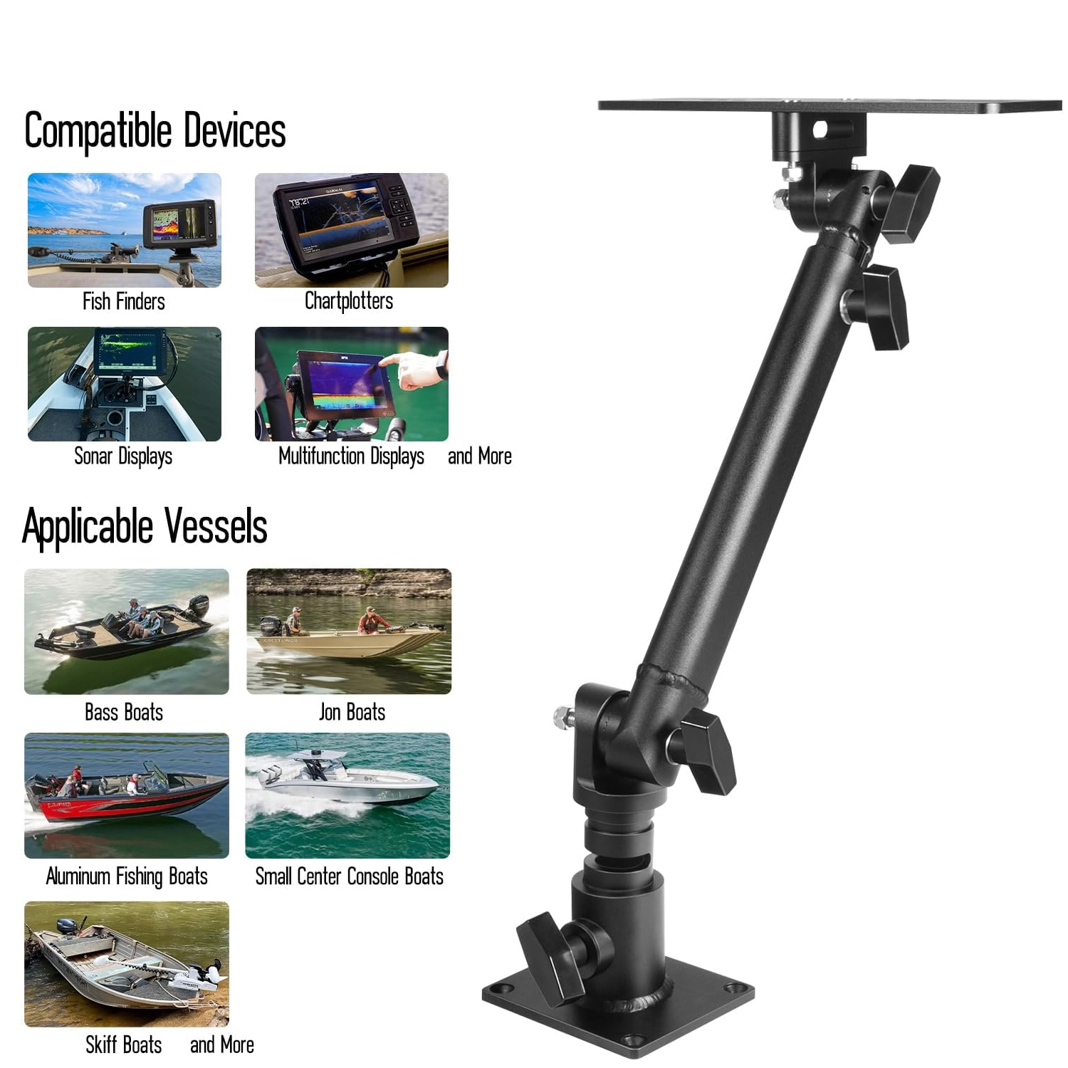 Marine Anodized Aluminum Monit – Adjustable Monitor Mount Bewertung und Preis