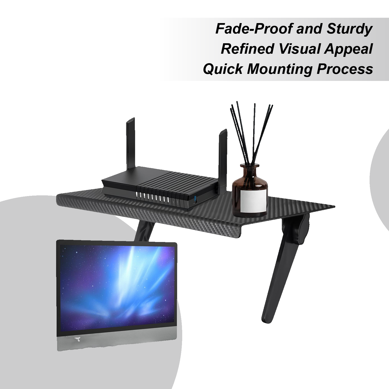 TV Shelf For Cable Box 13in DV – Adjustable Monitor Mount Bewertung und Preis