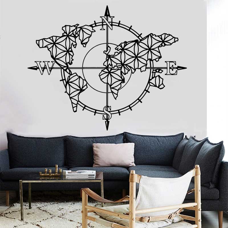 Flower of Life World Map Compa – Office Furniture World Bewertung und Preis