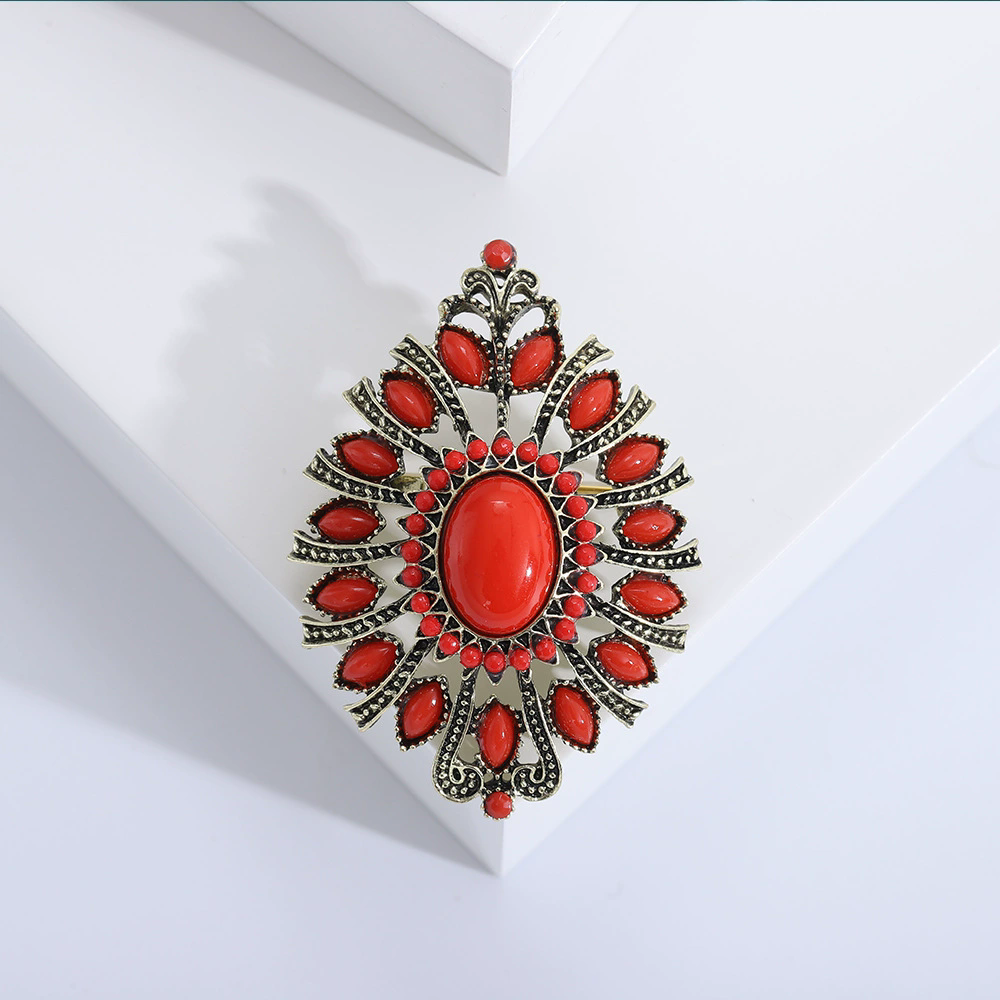 Turquoise Flower Brooches for  – Office Supply Cart Bewertung und Preis