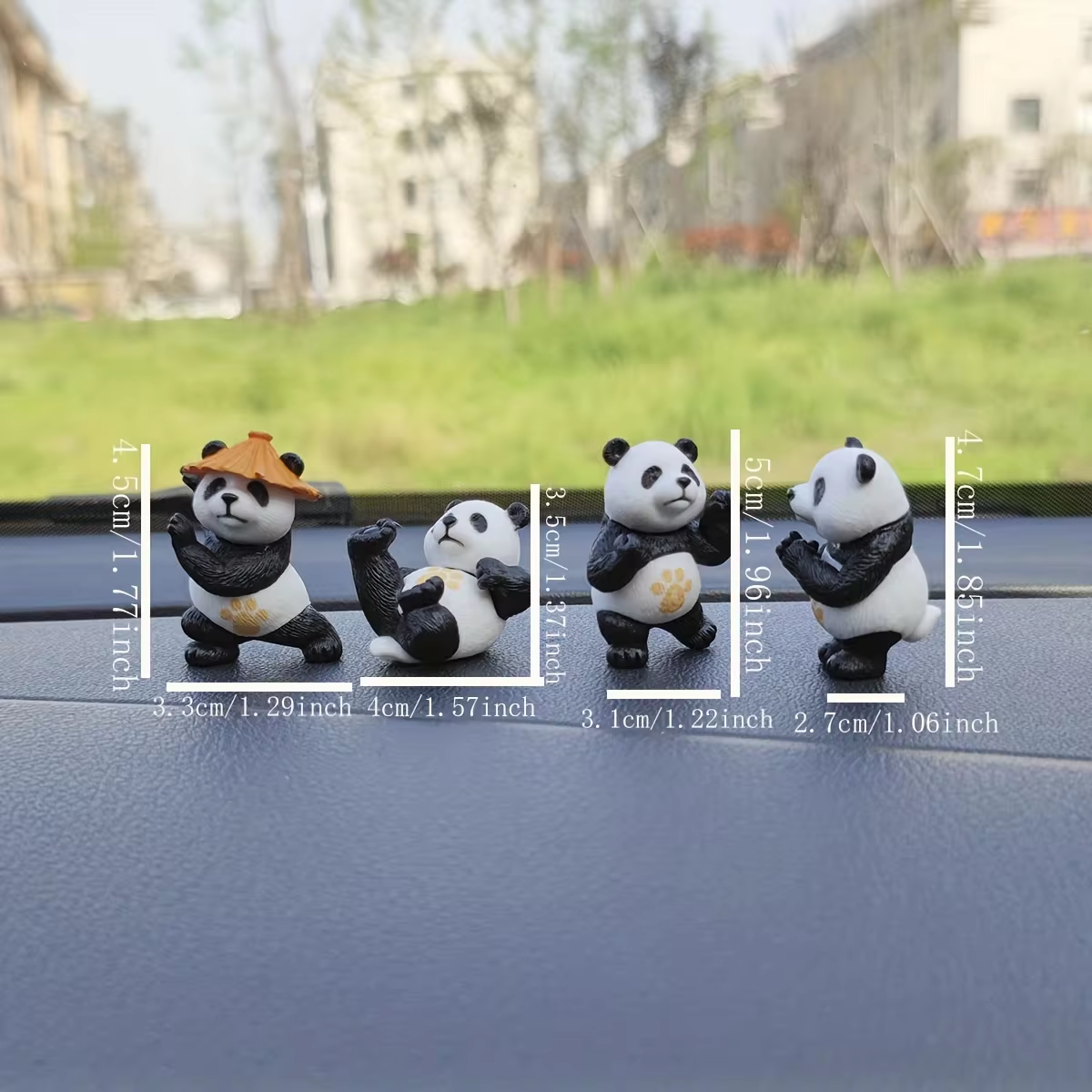 4pcs/set Panda Design Car Orna – Office Furniture Brand Bewertung und Preis