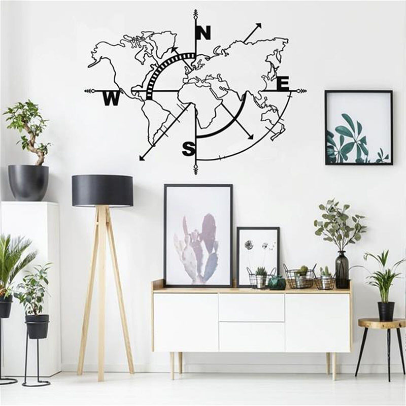 Large World Map Compass Car Wa – Office Furniture World Bewertung und Preis
