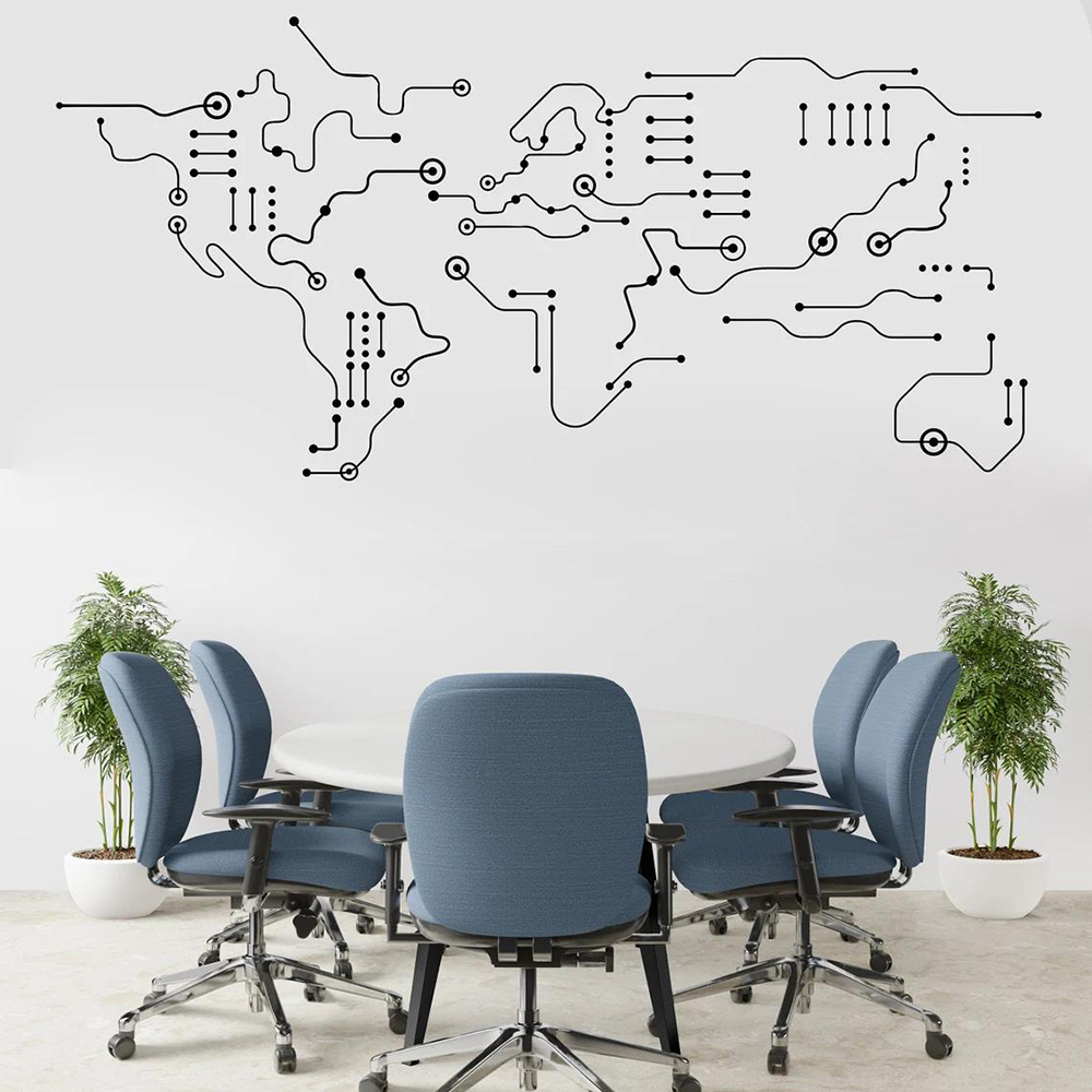 Circuit Board World Map Office – Office Furniture World Bewertung und Preis