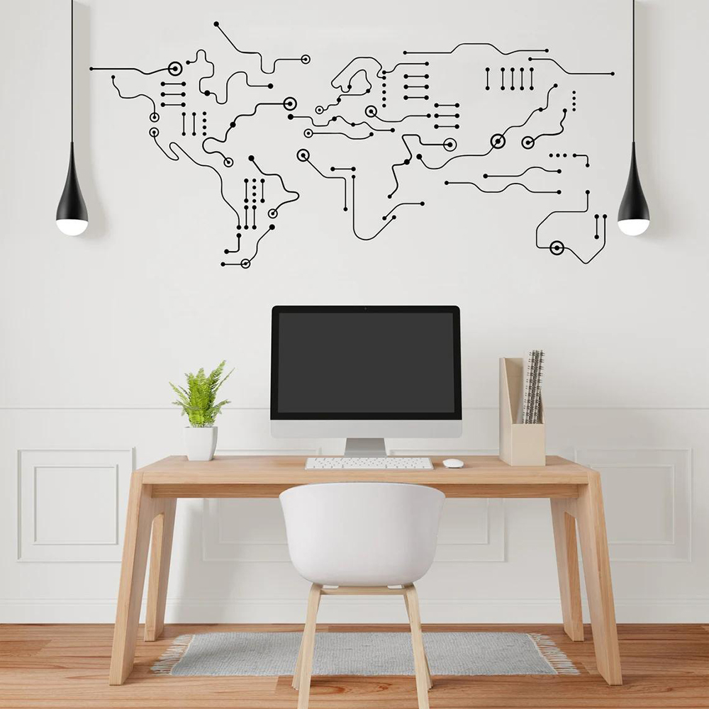 Circuit Board World Map Office – Office Furniture World Bewertung und Preis