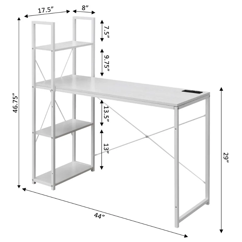 Estação De Trabalho Com Pratel – Office Furniture Com Bewertung und Preis