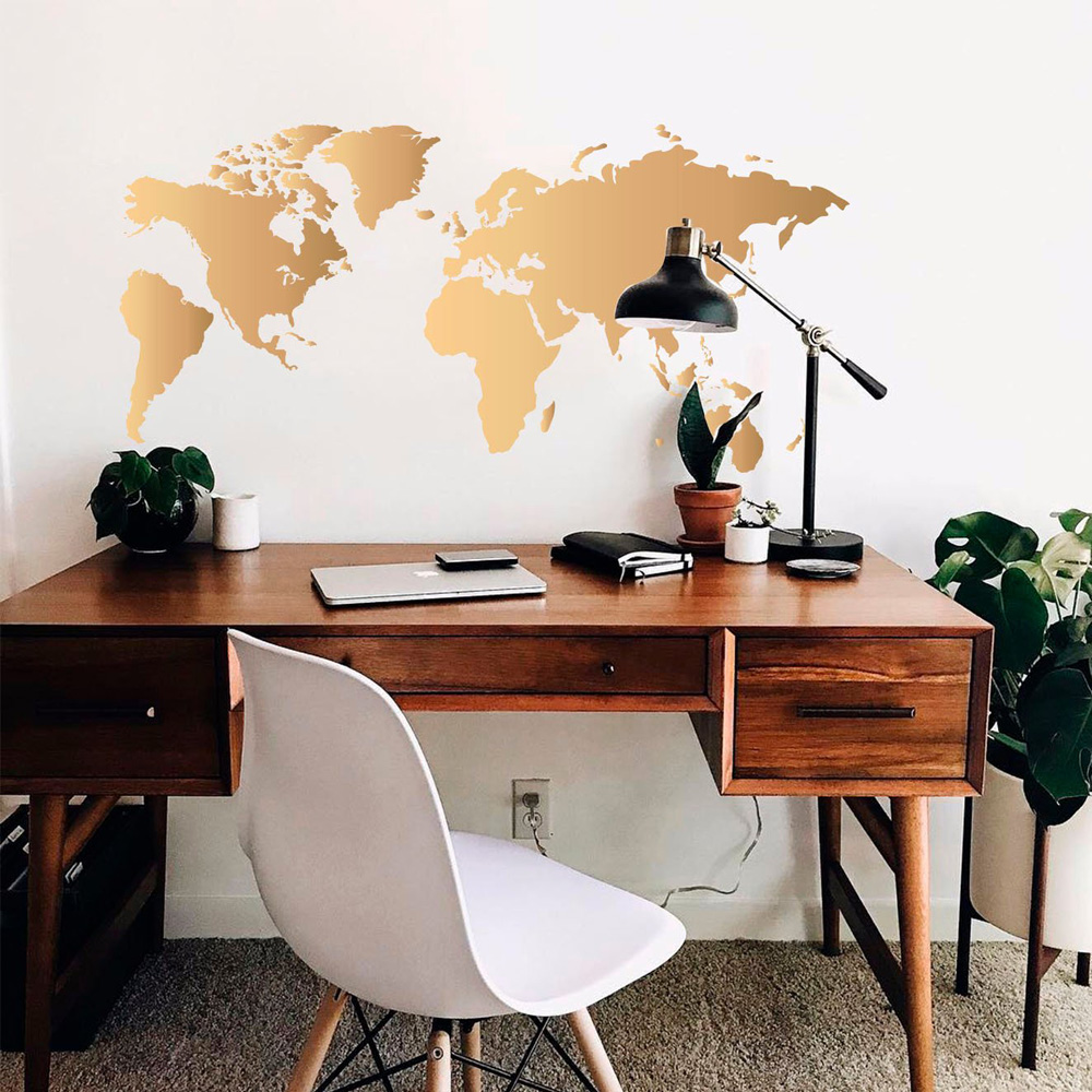 2021 New World Map wall sticke – Office Furniture World Bewertung und Preis