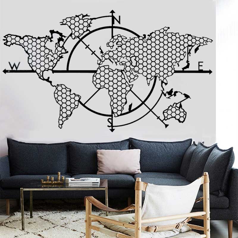 Honeycomb Geometric World Map  – Office Furniture World Bewertung und Preis