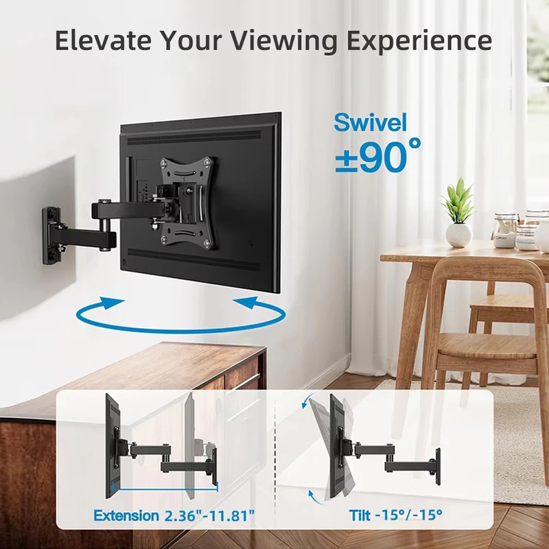 LCD LED Monitor TV Wall Mount  – Adjustable Monitor Mount Bewertung und Preis